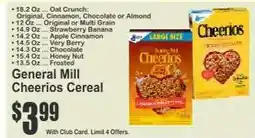 Key Food General Mill Cheerios Cereal offer