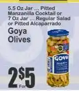 Key Food Goya Olives offer