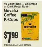 Key Food Gevalia Coffee K-Cups offer