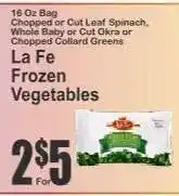 Key Food La Fe Frozen Vegetables offer