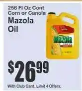 Key Food Mazola Oil offer