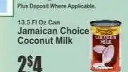 Key Food Jamaican Choice Coconut Milk offer