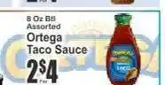 Key Food Ortega Taco Sauce offer