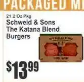 Key Food Schweid & Sons The Katana Blend Burgers offer
