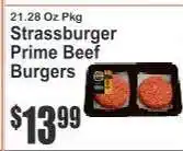 Key Food Strassburger Prime Beef Burgers offer