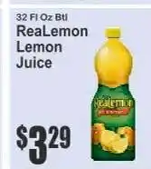 Key Food ReaLemon Lemon Juice offer