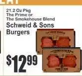 Key Food Schweid & Sons Burgers offer
