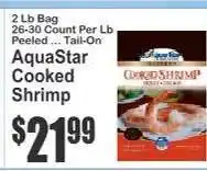 Key Food AquaStar Cooked Shrimp offer