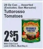 Key Food Tuttorosso Tomatoes offer