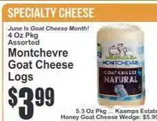 Key Food Montchevre Goat Cheese Logs offer