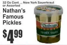 Key Food Nathan's Famous Pickles offer