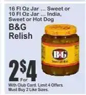 Key Food B & G Relish offer
