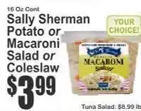 Key Food Sally Sherman Potato or Macaroni Salad or Coleslaw offer