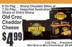 Key Food Old Croc Cheddar Cheese offer