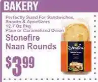 Key Food Stonefire Naan Rounds offer