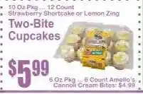 Key Food Two-Bite Cupcakes offer