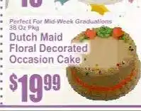 Key Food Dutch Maid Floral Decorated Occasion Cake offer
