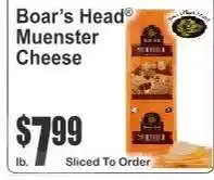 Key Food Boar's Head Muenster Cheese offer