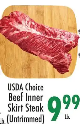 Garden Fresh Market USDA Choice Beef Inner Skirt Steak offer