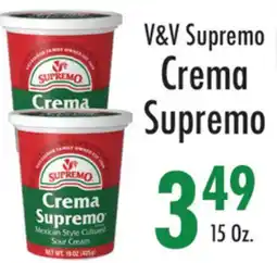 Garden Fresh Market V&V Supremo Crema Supremo offer