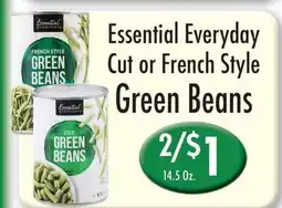 Garden Fresh Market Essential Everyday Cut or French Style Green Beans offer