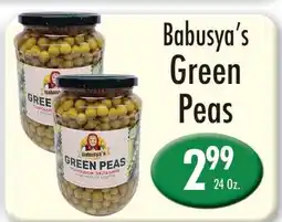 Garden Fresh Market Babusya's Green Peas offer
