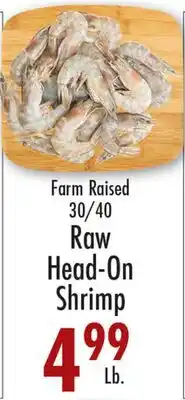 Garden Fresh Market Farm Raised 30/40 Raw Head-On Shrimp offer
