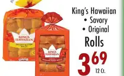 Garden Fresh Market King's Hawaiian Savory • Original Rolls offer