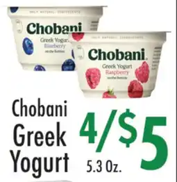 Garden Fresh Market Chobani Greek Yogurt offer