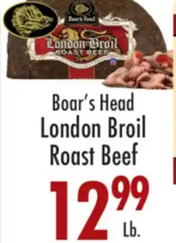 Garden Fresh Market Boar's Head London Broil Roast Beef offer