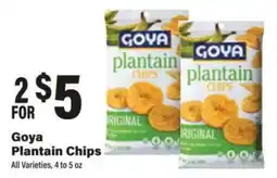 Big Y Goya plantain chips offer