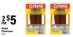 Big Y Goya Chorizos offer