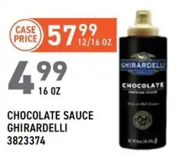 US Foods Chef's Store Chocolate sauce ghirardelli offer