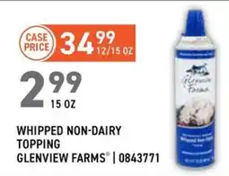 US Foods Chef's Store Whipped non-dairy topping glenview farms offer