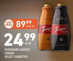 US Foods Chef's Store Puremade sauces torani offer