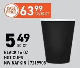 US Foods Chef's Store Black hot cups nw napkin offer