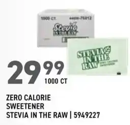 US Foods Chef's Store Zero calorie sweetener stevia in the raw offer