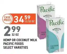 US Foods Chef's Store Hemp or coconut milk pacific foods offer