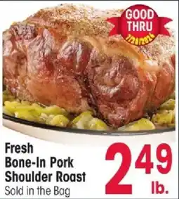 Jewel-Osco Fresh Bone-In Pork Shoulder Roast offer