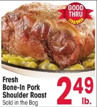Jewel-Osco Fresh Bone-In Pork Shoulder Roast offer