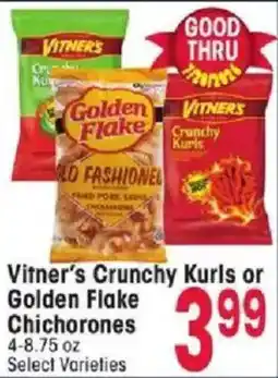 Jewel-Osco Vitner's Crunchy Kurls or Golden Flake Chichorones offer