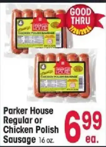 Jewel-Osco Parker House Regular or Chicken Polish Sausage offer