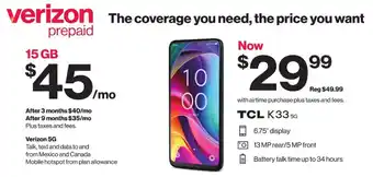 TCL K33 5G