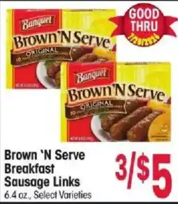 Jewel-Osco Brown 'N Serve Breakfast Sausage Links offer