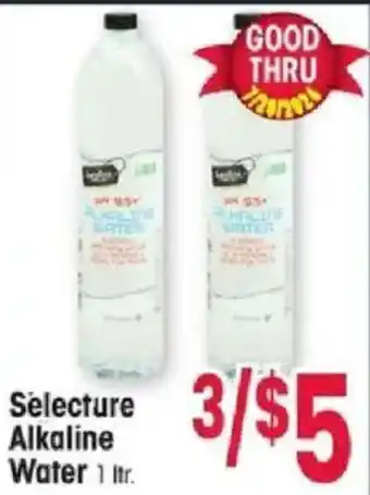 Jewel-Osco Selecture Alkaline Water offer
