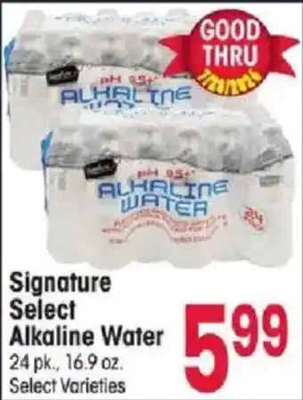Jewel-Osco Signature Select Alkaline Water offer