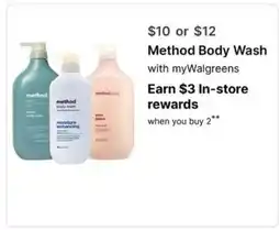 Walgreens Method Body Wash offer