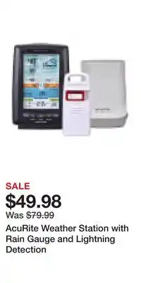 Cabela's AcuRite Weather Station with Rain Gauge and Lightning Detection offer
