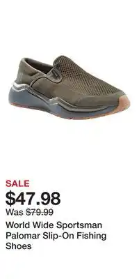 Cabela's World Wide Sportsman Palomar Slip-On Fishing Shoes offer