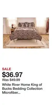 Cabela's White River Home King of Bucks Bedding Collection Microfiber Comforter Set - Twin offer